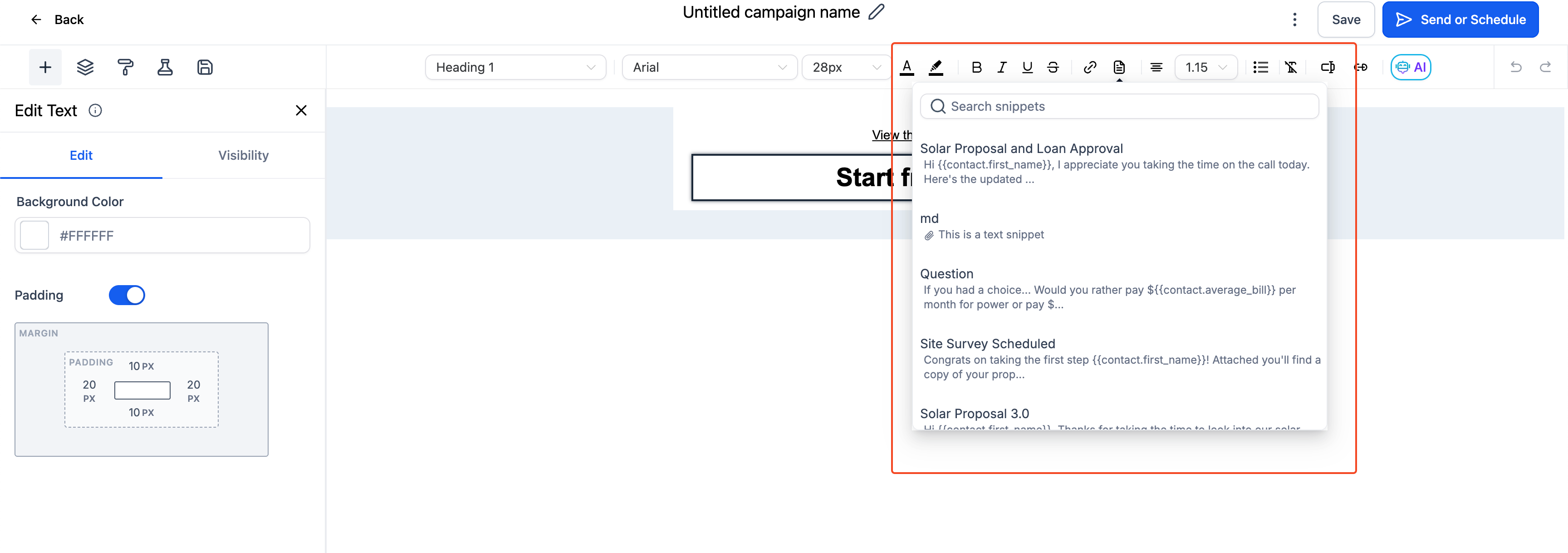 Use Prewritten Snippets in HighLevel Email Templates for Faster Replies